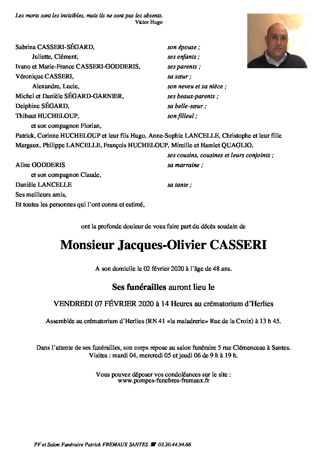 Pompes Funèbres Fremaux Santes Avis De Décès