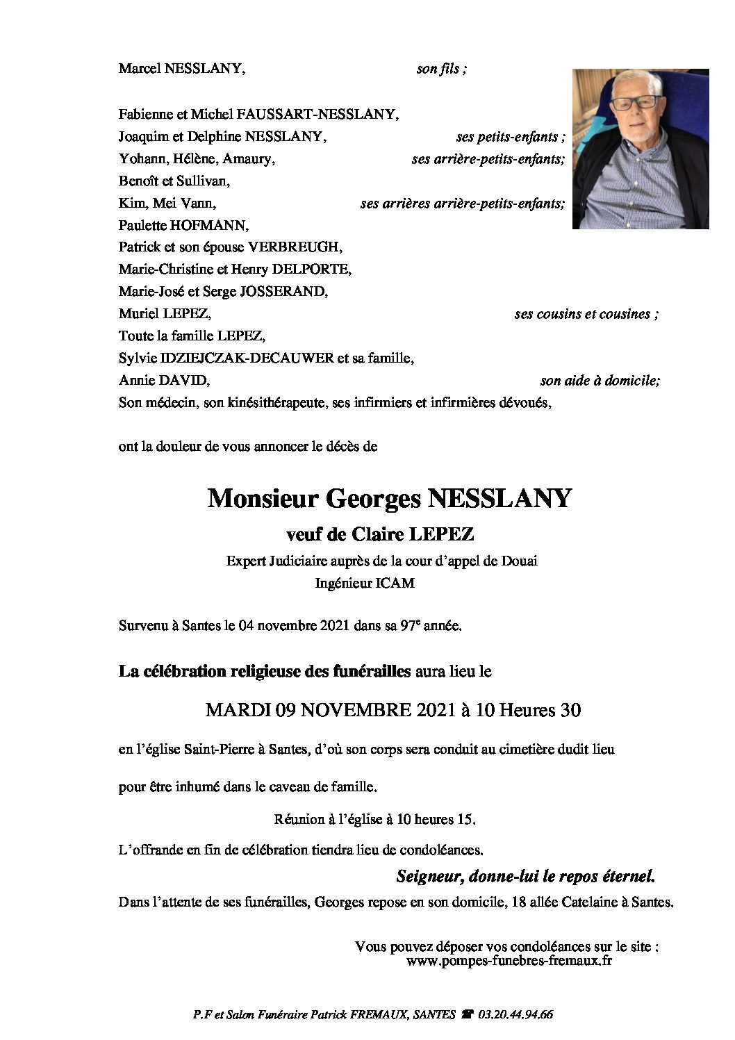 Monsieur Georges NESSLANY