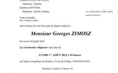 Monsieur Georges ZIMOSZ