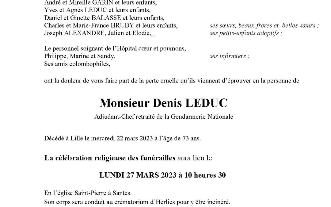 Monsieur  Denis LEDUC
