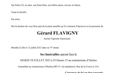 Monsieur Gérard FLAVIGNY