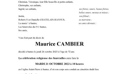 Monsieur Maurice CAMBIER