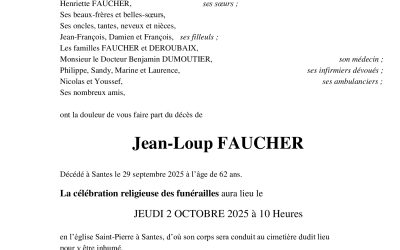 Monsieur Jean-Loup FAUCHER