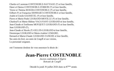 Monsieur Jean-Pierre COSTENOBLE
