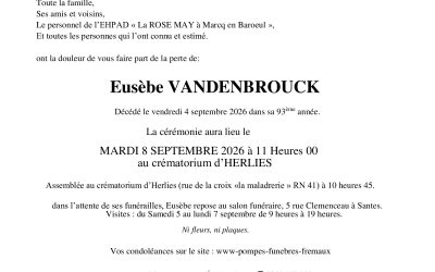 Monsieur Eusèbe VANDENBROUCK