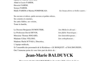 Monsieur Jean-Marie BALDUYCK