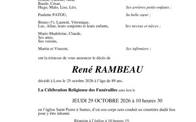 Monsieur René RAMBEAU